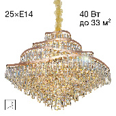 Citilux NAIAD Золото Люстра CL315192