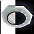 Ecola MR16 LD1652 GU5.3 Glass Стекло с подсветкой 8-угольник с прямыми гранями Матовый / Хром 25x90 (кd74), SL1652EFF