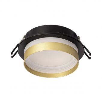 Citilux Hardy Черный+Золото Светильник Встраиваемый CL002D14