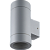 Ecola GX53 LED 8013A светильник накладной IP65 прозрачный Цилиндр металл. 2*GX53 Серый матовый 205x140x90, FG53C2ECH