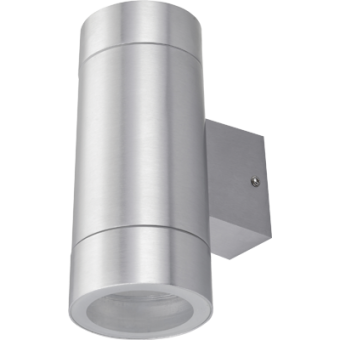 Ecola GX53 LED 8013A светильник накладной IP65 прозрачный Цилиндр металл. 2*GX53 Cатин-хром 205x140x90, FS53C2ECH