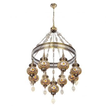 Citilux  Каир Мозаика Янтарь Люстра CL419185