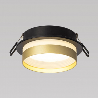 Citilux Hardy Черный+Золото Светильник Встраиваемый CL002D14