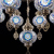 Citilux  Каир Мозаика Синяя Люстра CL419186