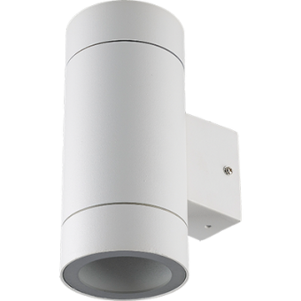 Ecola GX53 LED 8013A светильник накладной IP65 прозрачный Цилиндр металл. 2*GX53 Белый матовый 205x140x90, FW53C2ECH