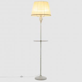 Citilux Вена Патина+Кремовый Торшер со столиком CL402923T