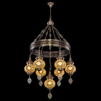 Citilux  Каир Мозаика Янтарь Люстра CL419165