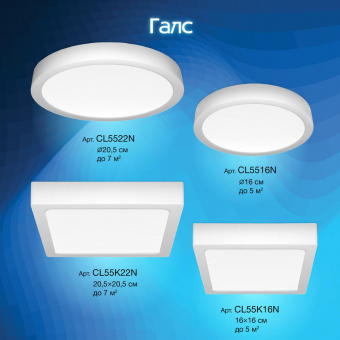Citilux Галс Светильник накладной LED 16W*4000K CL5516N