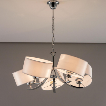 Citilux Эвита Хром+Белый Светильник Люстра CL466150