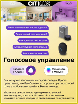 Citilux Триест Смарт RGB Светильник CL737A54E