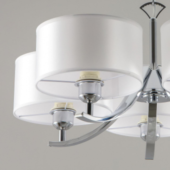 Citilux Эвита Хром+Белый Светильник Люстра CL466150