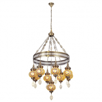 Citilux  Каир Мозаика Янтарь Люстра CL419185