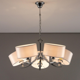 Citilux Эвита Хром+Белый Светильник Люстра CL466150