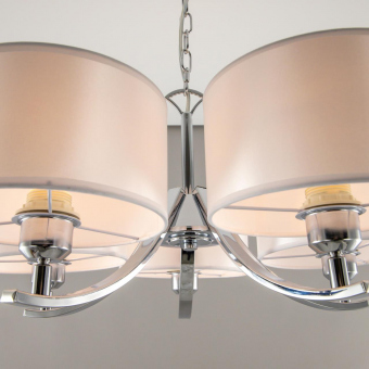 Citilux Эвита Хром+Белый Светильник Люстра CL466150