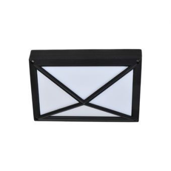 Ecola GX53 LED B4157S светильник накладной IP65 матовый Прямоугольник/Пирамида алюминиевый 2*GX53 Черный 215x135x85, FB53PSECS