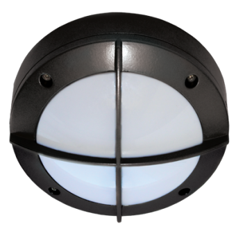 Ecola GX53 LED B4143S светильник накладной IP65 матовый Круг с решеткой алюмин. 1*GX53 Черный 145x145x65, FB53CSECS