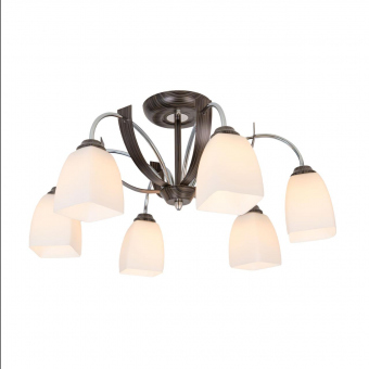 Citilux Крокус Хром+Венге Светильник Люстра CL128161