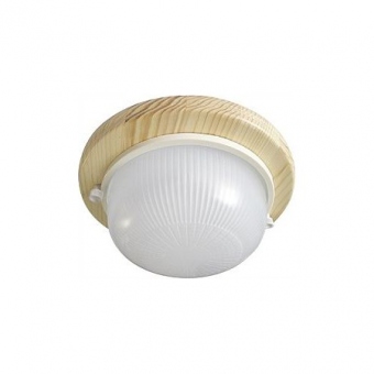 Ecola GX53 LED НБО-03-60-011 светильник Круг накладной IP65 дерево Клен 1*GX53 матовый 220х84, TP53R1ECA