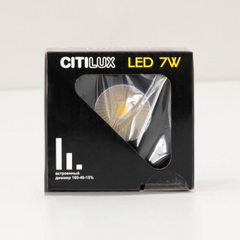 Citilux Гамма Черный Светильник встраиваемый 7W*3500K CLD004NW4