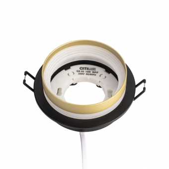 Citilux Hardy Черный+Золото Светильник Встраиваемый CL002D14