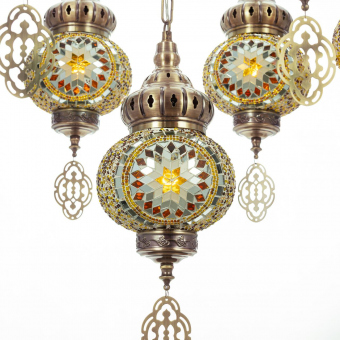 Citilux  Каир Мозаика Янтарь Люстра CL419185