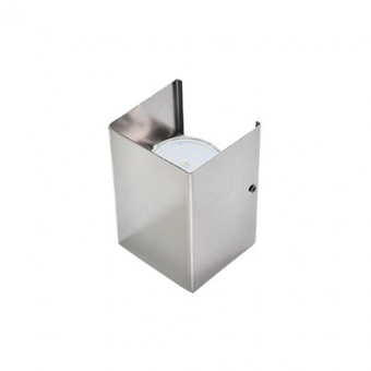 Ecola GX53-N52 светильник настенный бра прямоугольный хром 2* GX53 100х140х90 (1 из цв. уп. по 2), FCN52FECB