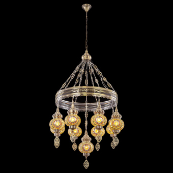 Citilux  Каир Мозаика Янтарь Люстра CL419185