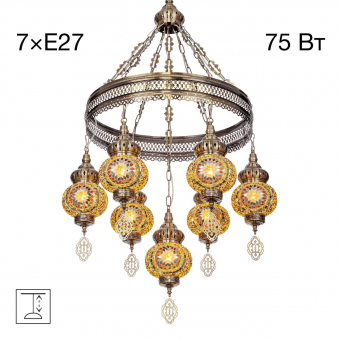 Citilux  Каир Мозаика Янтарь Люстра CL419165