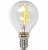 Ecola globe LED Premium 5,0W G45 220V E14 2700K 360° filament прозрачный нитевидный шар (Ra 80, 100 Lm/W, КП=0) 78х45, N4PW50ELC