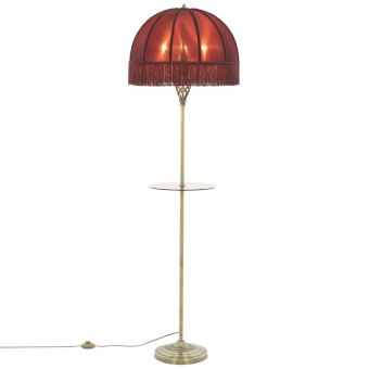 Citilux Базель Бронза+Красный Торшер со столиком CL407933T
