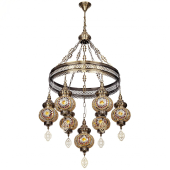 Citilux  Каир Мозаика Янтарь Люстра CL419165