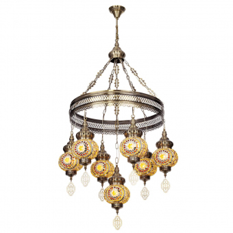 Citilux  Каир Мозаика Янтарь Люстра CL419165