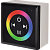 Ecola LED strip RGB Controller 12A 144W 12V (288W 24V) настенный черный с кольцевым сенсором с установ. коробкой, CPB12AESB