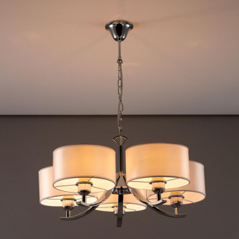 Citilux Эвита Хром+Белый Светильник Люстра CL466150