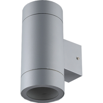 Ecola GX53 LED 8013A светильник накладной IP65 прозрачный Цилиндр металл. 2*GX53 Серый матовый 205x140x90, FG53C2ECH