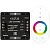 Ecola LED strip RGB RF controller 24A 288W 12V (576W 24V) с кольцевым сенсорным белым радиопультом, RFC24WESB